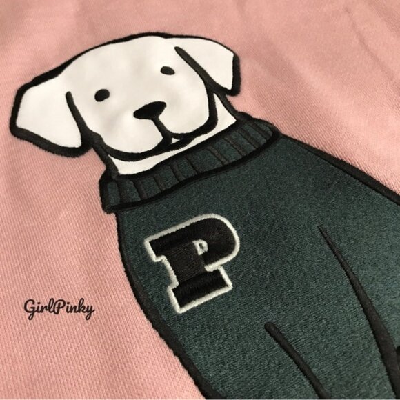 VS PINK sweatpants SET CHALK ROSE LIMITED EDITION & DOG LOGO XS BOTTOMS/SM TOP - Picture 4 of 13